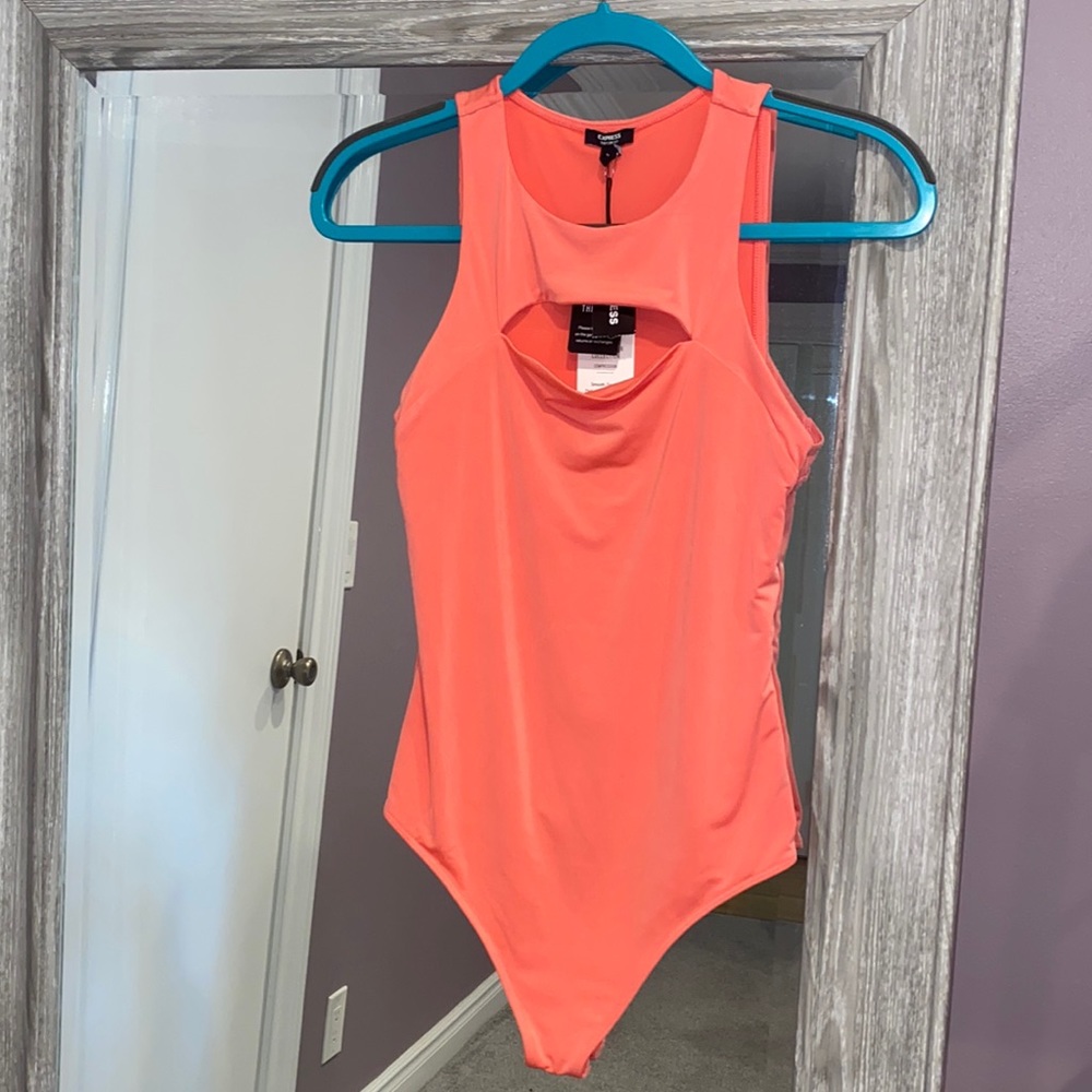 Brand New Express Bodysuit in Salmon